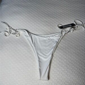 $55 SXA White Bikini Bottom Size XL New NWT Cheeky Brazilian